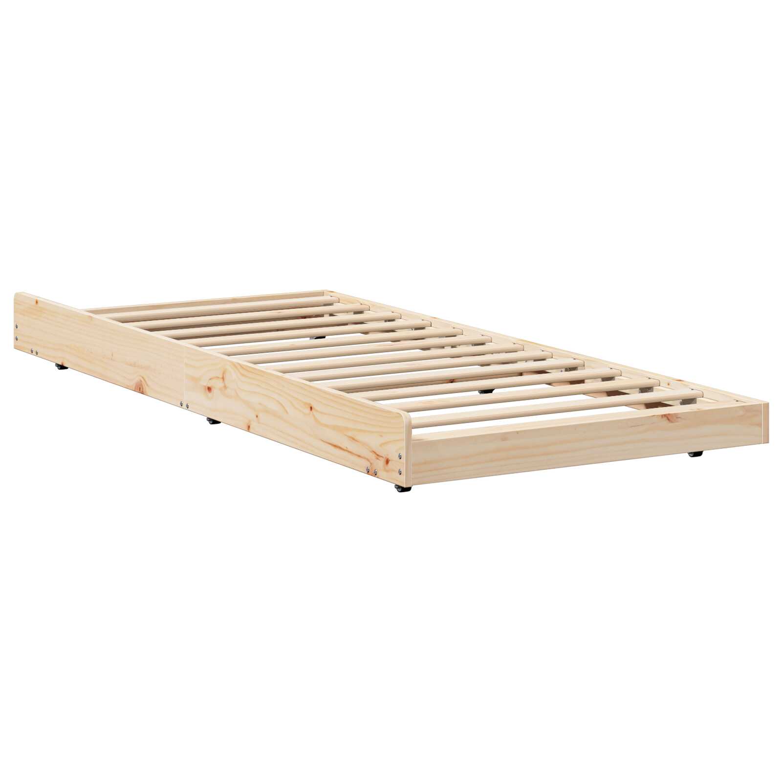 vidaXL Estructura de Cama Natural Madera de Pino 75 x 190 cm